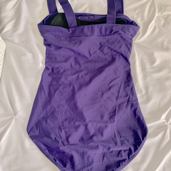Purple One Piece Control & Contour Swimsuit, Sz 8 - Picture 6 of 6